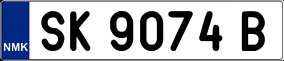 Truck License Plate
